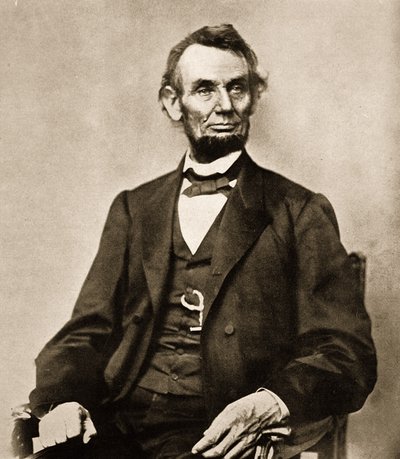 Retrato de Abraham Lincoln, 1861-65 de Mathew B. Brady